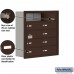 Salsbury Cell Phone Storage Locker - with Front Access Panel - 5 Door High Unit (8 Inch Deep Compartments) - 10 B Doors (9 usable) - Bronze - Recessed Mounted - Master Keyed Locks  19158-10ZRK